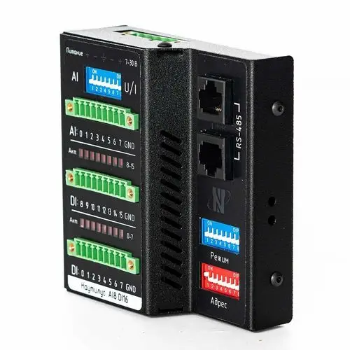 FRONT Control IO AI8.DI16 Исп.1 R10